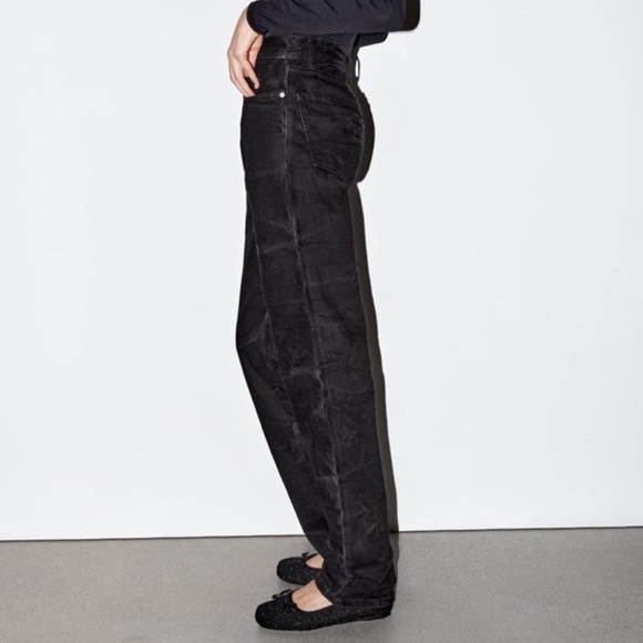 ZARA RELAXED MID WAIST JEANS ZW COLLECTION - Picture 2 of 9